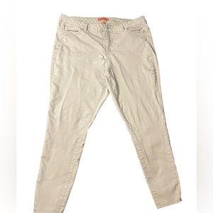 Wax Jean Khaki Skinny Leg Pants Size 20